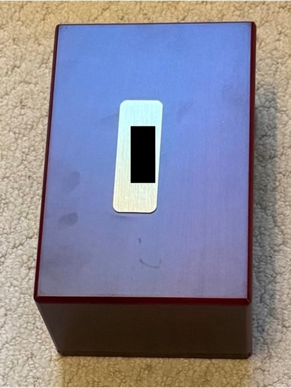 Cherry Finish Memorial Box for Pet